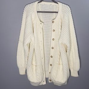 vintage thrifted knitted cardigan
